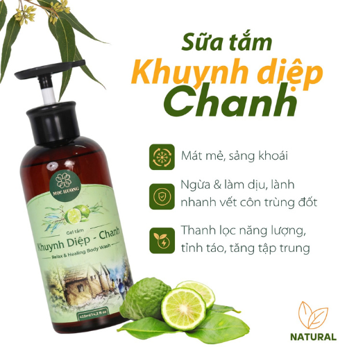 MỘC HƯƠNG - Gel tắm khuynh diệp chanh (420ml)